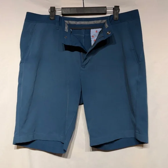 Bonobos Justin Rose Highland Tour Shorts Marine Blue 10” Golf Shorts Size 36 - Picture 8 of 12